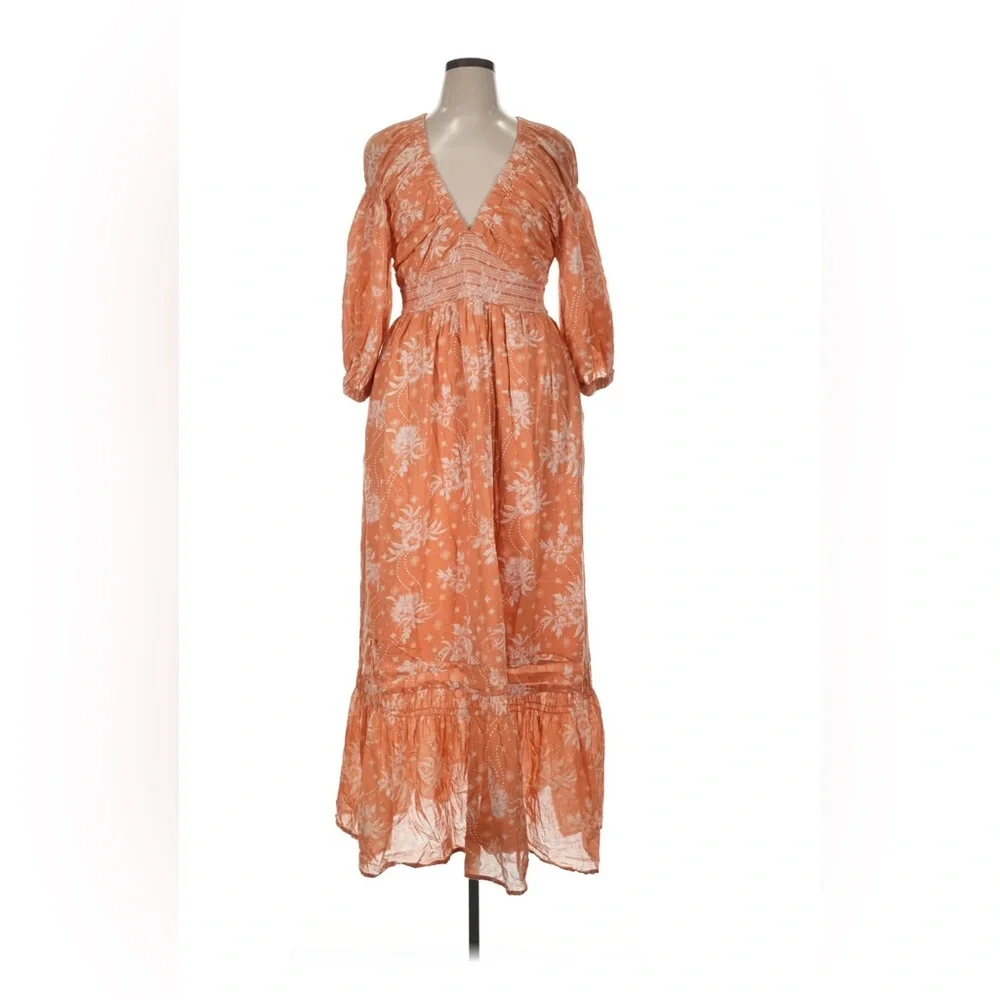 Free People Golden Hour Maxi Dress in Neutral size xl - Picture 5 of 8